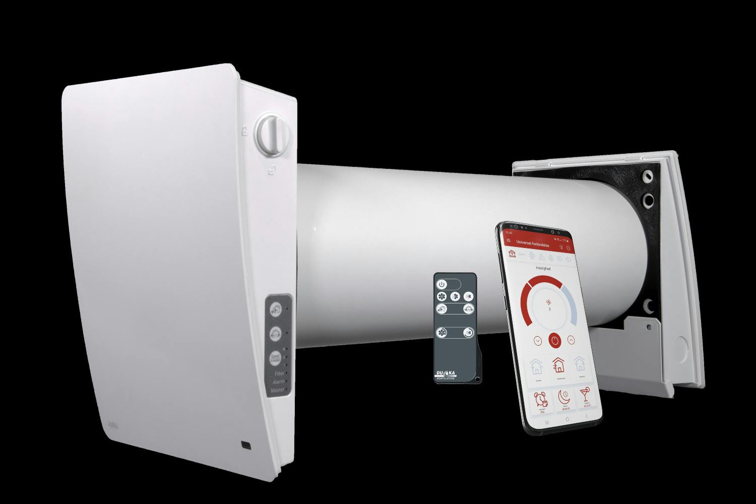 Ventilator med varmegenvinding Ventilator med varmegenvinding